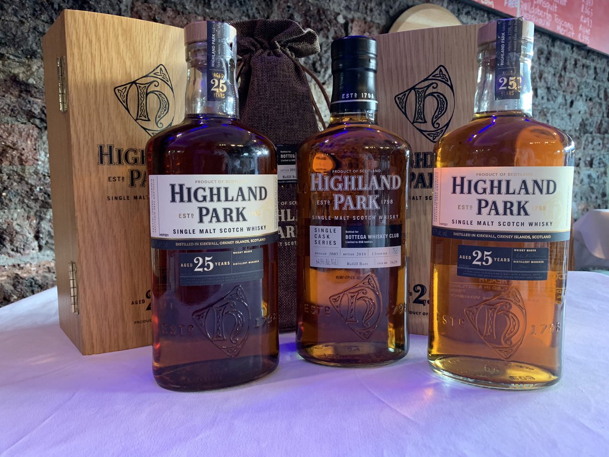 Bottega13's tweet photo. Just received limited stock of highland park 25 year can’t wait to crack it with the single cask Bottega Whiskey club edition !!!! @highlandparkofficial #highlandpark #singlecask #nonchillfiltered #refillbutt available https://t.co/v9mq0weXTS https://t.co/wWYrGwMozj