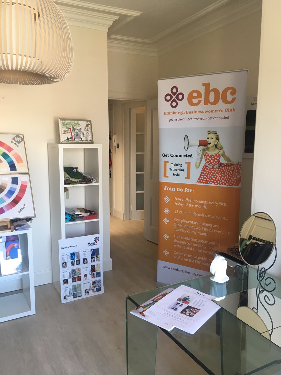 KateKmbell's tweet image. A wonderful presentation by #MoiraCox of #HouseofColour for ladies of @EBClub1 today! Building confidence by knowing what the best colours and styles are for you! Thank you!