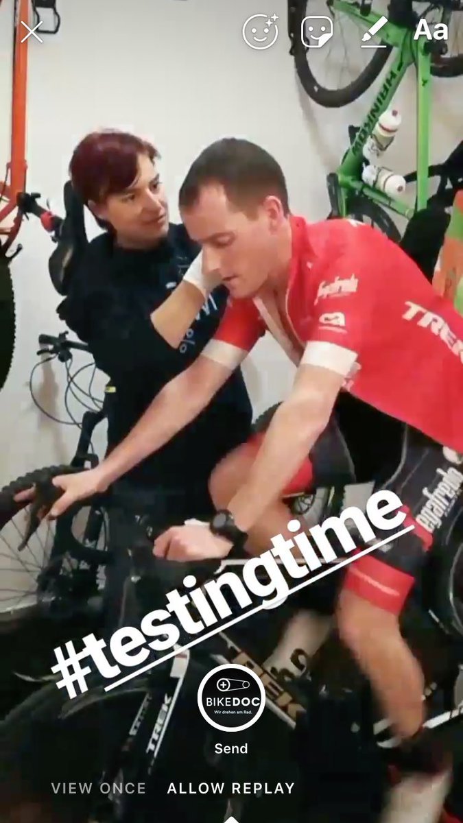 sportrixAnita's tweet photo. Testing time ... wieder einmal! Flotte Beine! Der Schweiß fließt! Testen beim #bikedoc @ Wels ✌🏻 https://t.co/EKH5JohGcb
