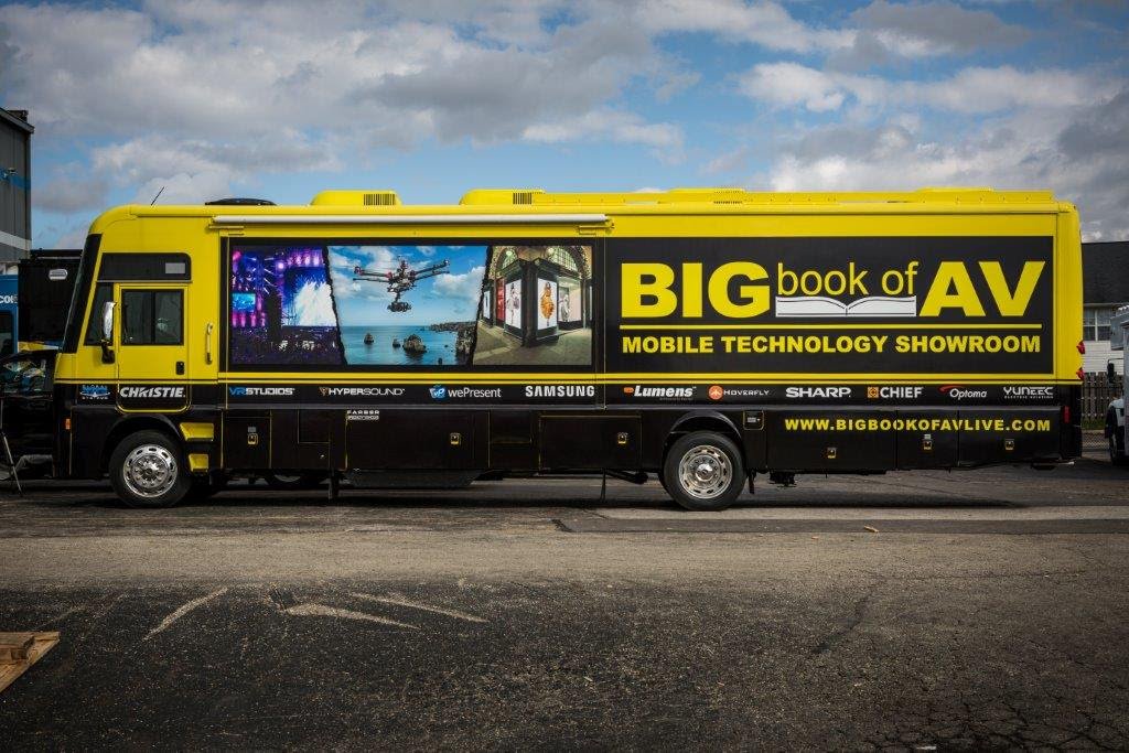 The Big Book of AV Live makes its way to Temecula, California today! Interested in bringing our mobile technology showroom to you? Request a stop at... ow.ly/PJPC50pK94s
...
#AVnews #AVtweeps #proav #drones #digitalsignage #projectors #mobiletechnologyshowroom