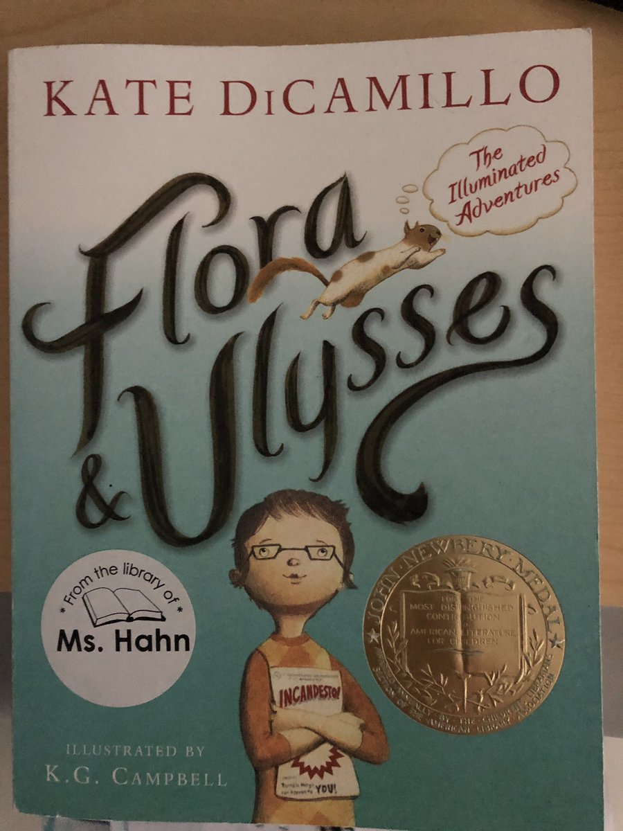 FRR_4H's tweet photo. 4H finished another #readaloud this week! We enjoyed #reading Flora & Ulysses, especially since we’ve already read another Kate DiCamillo book! Plus, who doesn’t love a superhero squirrel? #holybagumba https://t.co/cx05iHBZ49