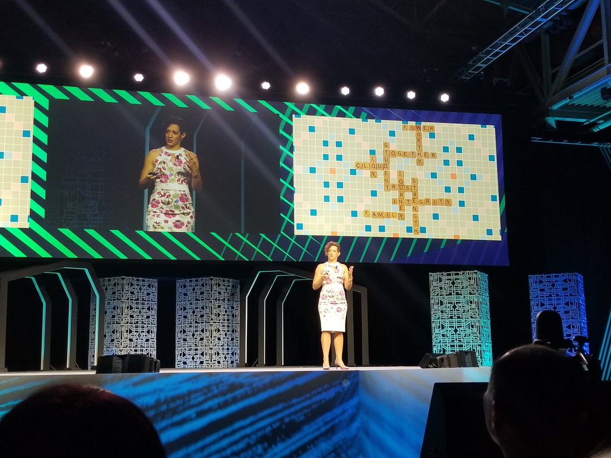 What's your word? Thanks <a href="/K1MFISHER/">Kimberly Fisher</a> and <a href="/TeamEllucian/">Team Ellucian</a> for a thought provoking question; and for a great opportunity to showcase our wonderful customers and partners! #elive19 #poweroftogether  #redeemed