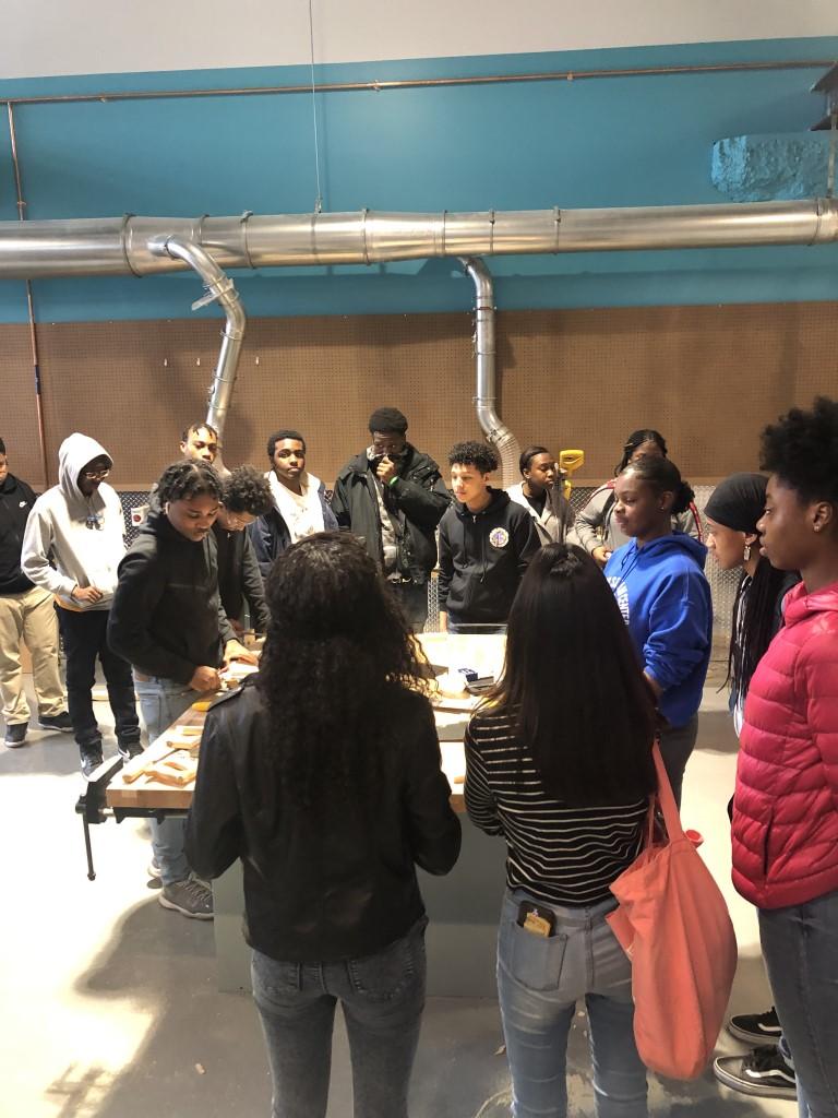 HSGC Visits Brooklyn STEAM Center Yesterday. A million thanks to @PrincipalKayonPryce and his wonderful team! 
#BrooklynSTEAMCenter
#BrooklynNavyYard
#HIghSchoolforGlobalCitizenship
