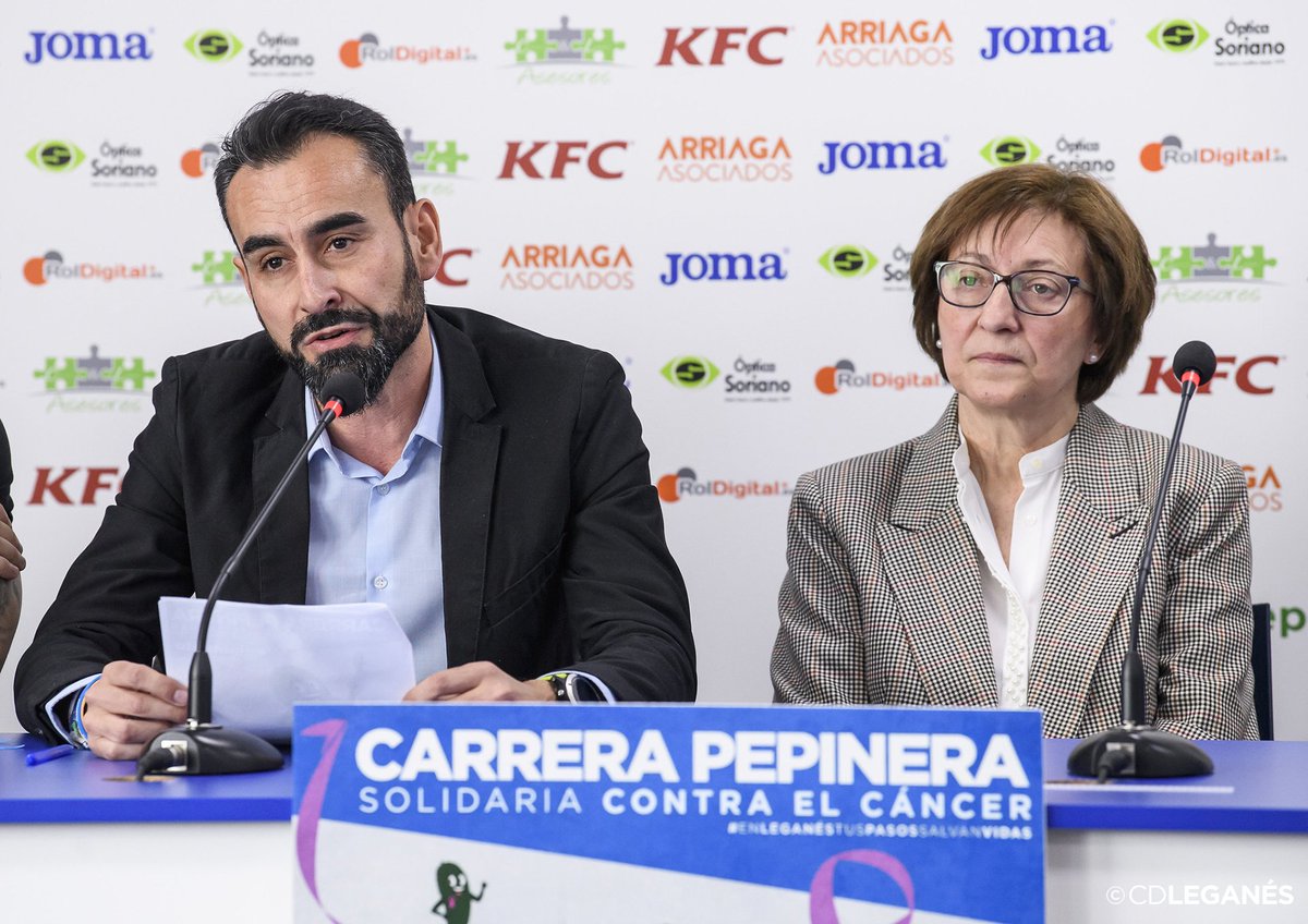 CDLeganes's tweet photo. 📸 ¡Presentada la I @CarreraPepinera Solidaria Contra el Cáncer! 

🎙️ Victoria Pavón: "Nos pareció una bonita idea, era una propuesta irrechazable y por eso apoyamos esta carrera" #EnLeganésTusPasosSalvanVidas 

🗓️ Se celebrará el próximo 2 de junio.

➡️ https://t.co/tsGJwbMsZB https://t.co/7Rpdai8Ahm
