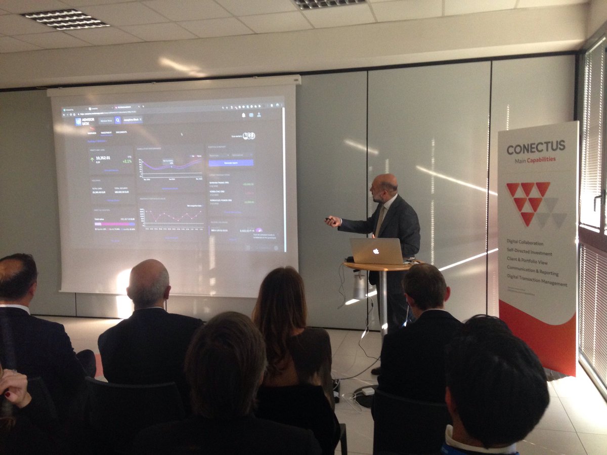objectway_fs's tweet photo. Una dashboard piena di informazione e estremamente configurabile. Sempre a disposizione dell’advisor. @nioxpe #owconectus19 https://t.co/vRvqcLIqQP