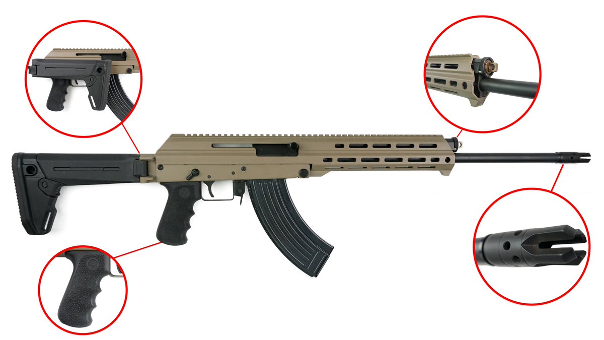 firearmsoutlet1's tweet photo. M+M M10X DMR. This model features an ergonomic rubber overmolded Hogue grip, a Magpul Zhukov-S Folding stock, an M+M Chaos Muzzle Break and a Nitride finished adjustable gas valve
#hogue #magpul #mmindustries #foldingstock #DMR #M10X https://t.co/rCx0pXfQ1H