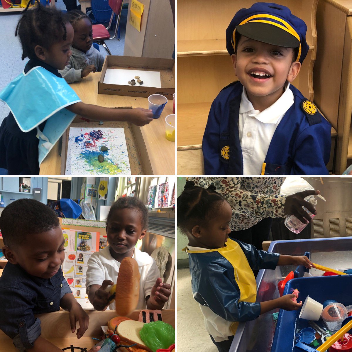 D23Rising's tweet photo. Good morning from PS 165! 3K students are exploring in centers. #d23rising #movingforwardtogether #PS165 #3K #the3Kway #exploration #centers #d23suptdrmpate @suptkarenwatts https://t.co/B6wOpOiqpG