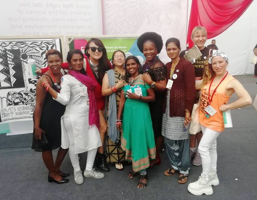 NNSWIndia's tweet image. Members of Indian Network, #NNSWindia meet Global Network of Sex Work Projects @GlobalSexWork at the Sex Workers Zone called #RedLightGo! at the #Reconference in Kathmandu.  #FunTime
@ayeesha_rai #ArtiZodpe