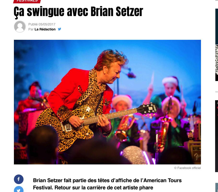Happy Birthday Brian Setzer the guitare Hero 