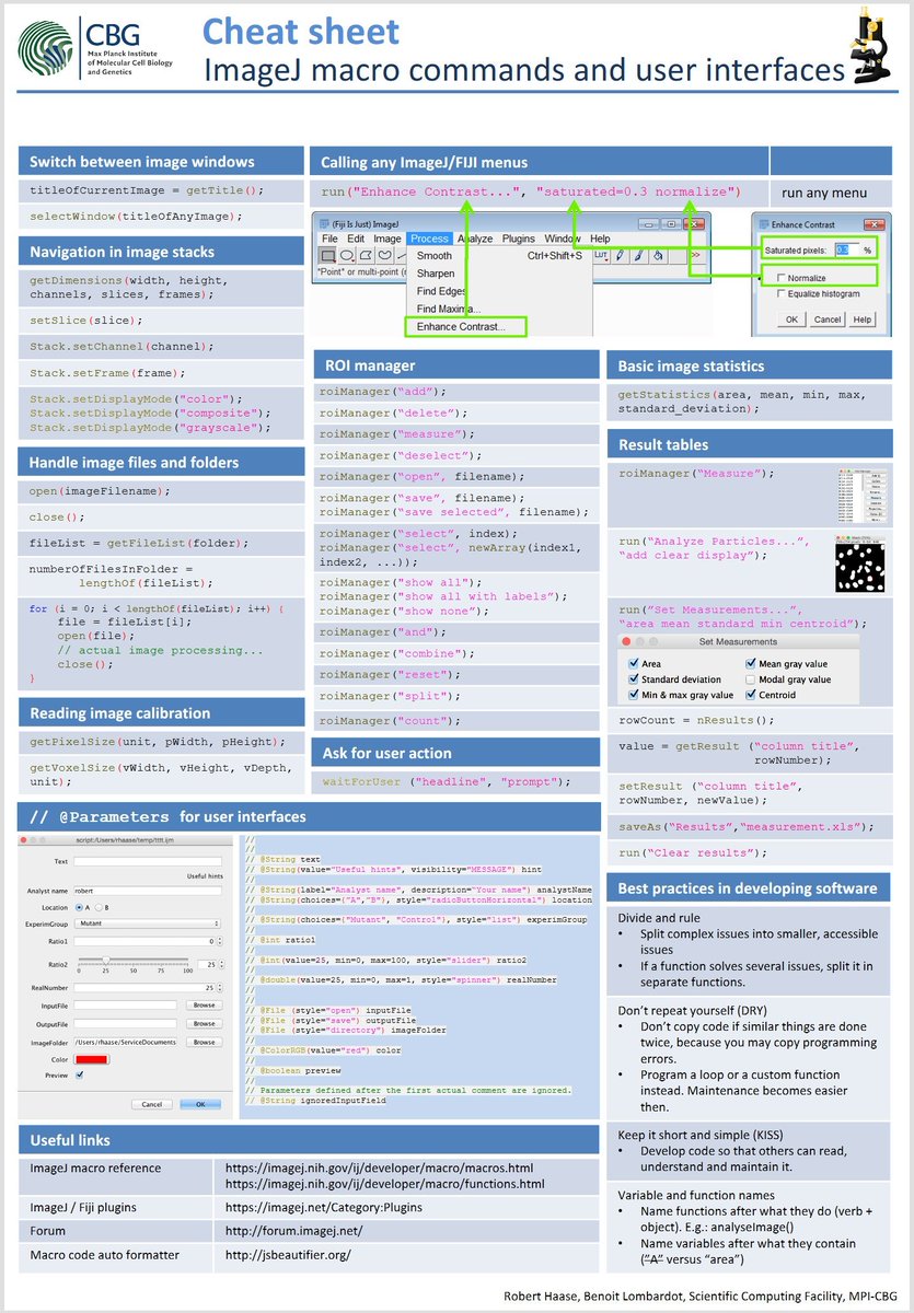 Robert Haase On Twitter Memories The Imagej Macro