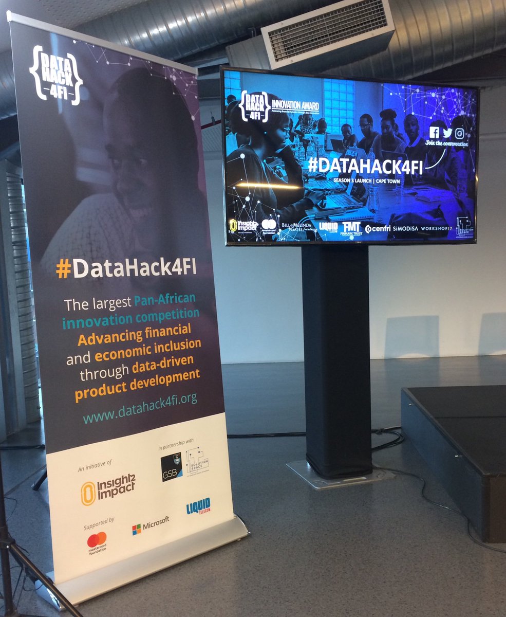 And tonight we are launching Season 3 of #DataHack4FI in Cape Town. Looking forward to discussing data innovation from an impact investing and development finance perspective #ImpactInvesting #InvestingForImpact #DataScience #DataInnovation #FinancialInclusion #SDGs