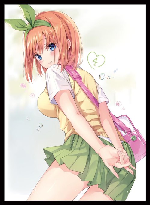 ながさん-N3＠ガチャンネルさんがTwitterに投稿した中野四葉(五等分の花嫁)のイラスト。