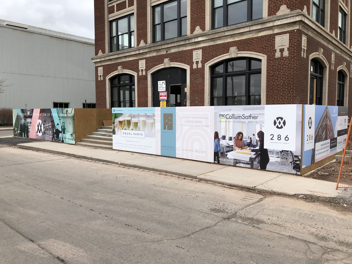 tulaccowie's tweet photo. I love getting large format design up! New hoarding @WestinghouseHQ is up! Props to @reprodux for the printing! https://t.co/27RHCF12HY
