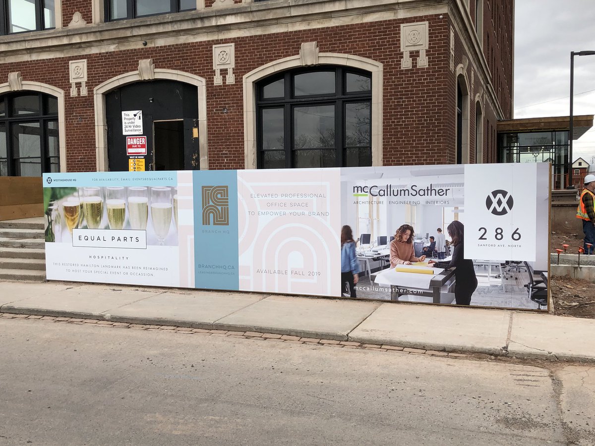 tulaccowie's tweet photo. I love getting large format design up! New hoarding @WestinghouseHQ is up! Props to @reprodux for the printing! https://t.co/27RHCF12HY