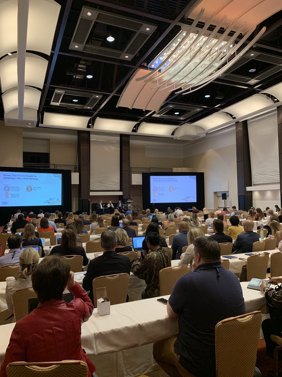 intapp's tweet image. We had a full house at our Key Client Program Session at @LMAintl. Big  thanks to Kelby Luther from @bakermckenzie and Neale Fisher from Croft  &amp;amp; Bender for participating and sharing their insights on working  with us! #LMA19 #clientstrategy #legaltech