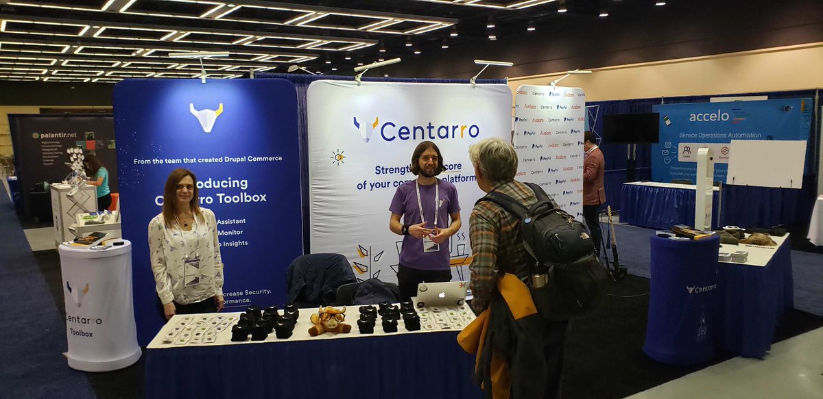 Congratulations to Cody, first winner of @prestonso's Decoupled Drupal in Practice! Enter to win a copy at #DrupalCon booth 701 and learn about how we're evolving to Centarro to provide complementary SaaS tools + support packages for @DrupalCommerce. 🐂 centarro.io
