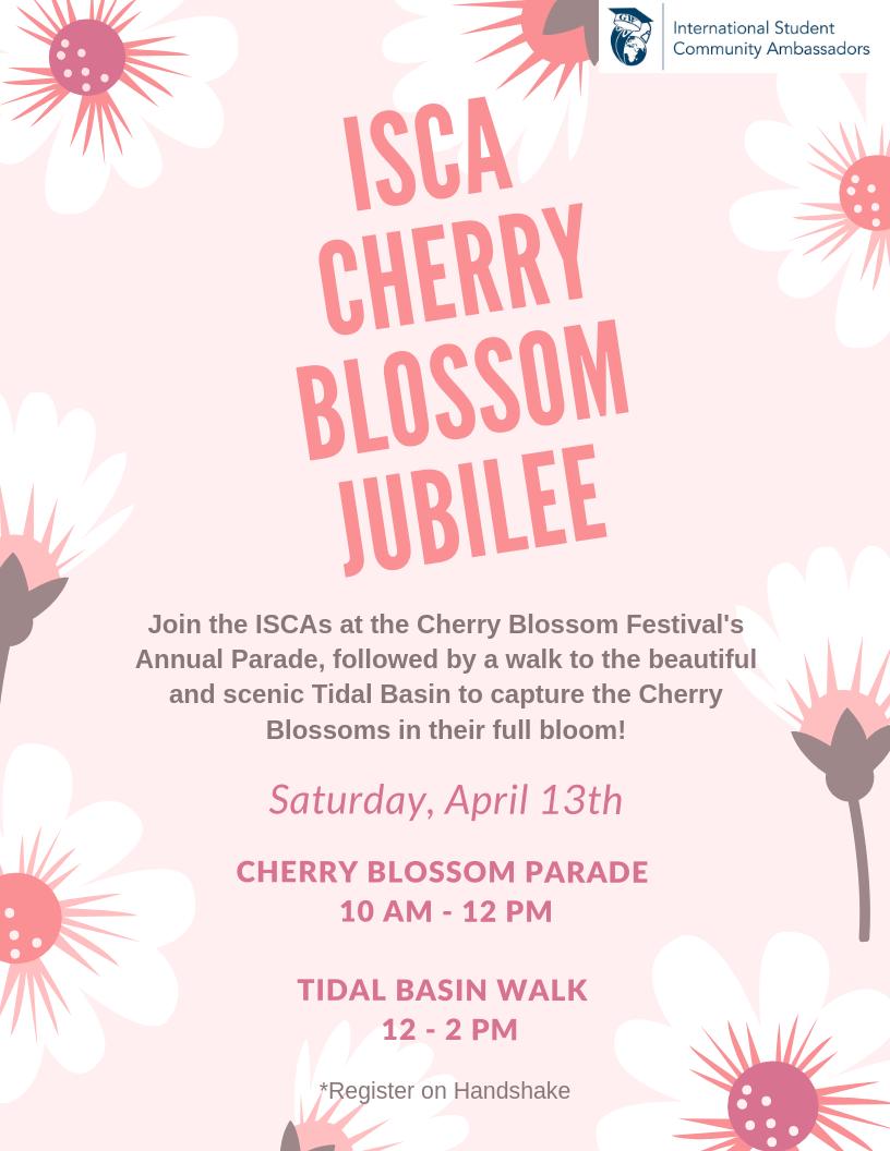 GW_ISCA's tweet photo. Come Join us for the cherry blossom parade and lets celebrate this together ! https://t.co/iqNcuBIwIX