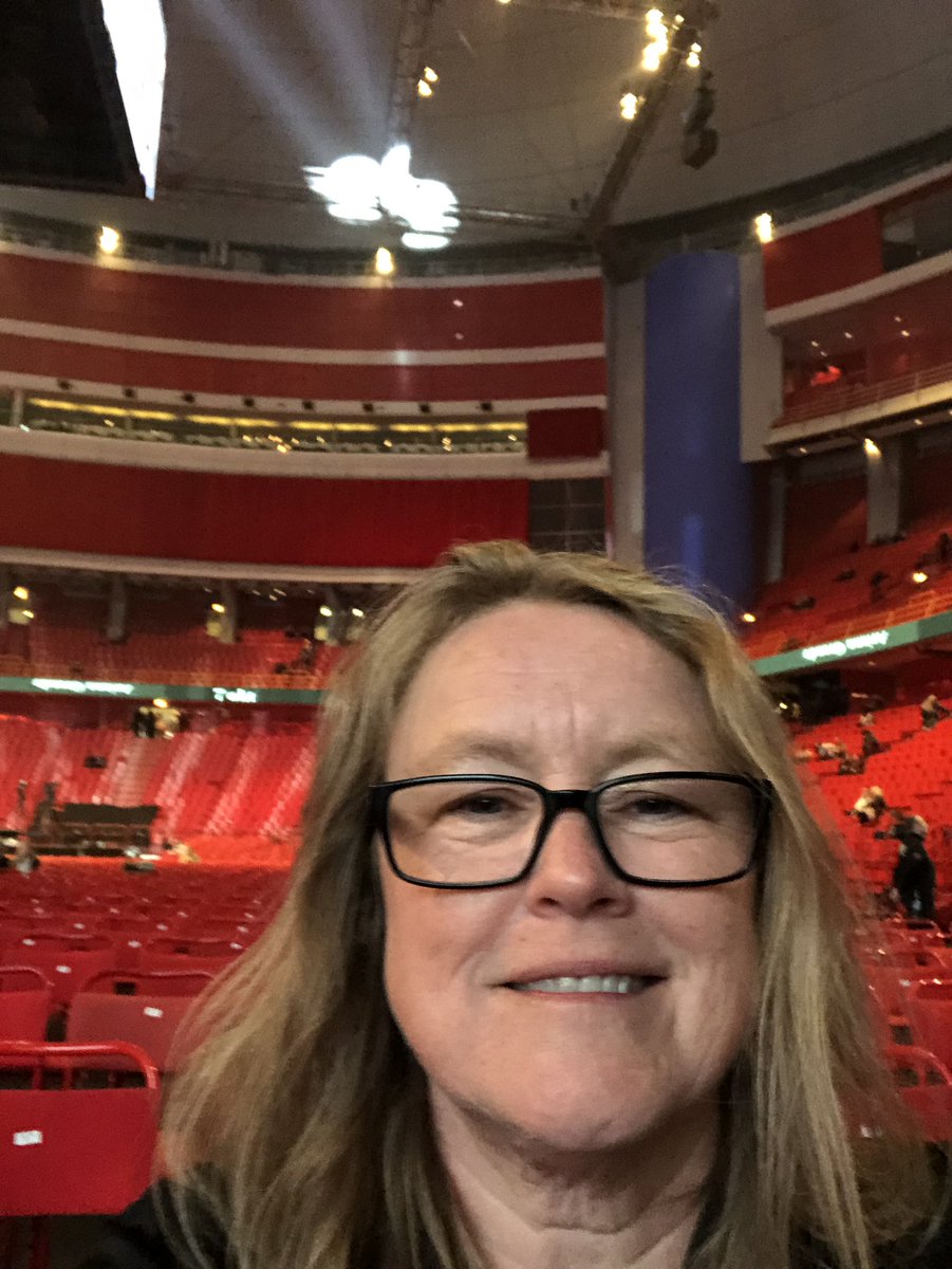 Looking forward to tonight! Love the warm up music 🎼 #IAmBecoming