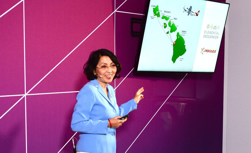 CERAWeek's tweet photo. Watch as Dr. Susan Ying, EVP of Global Partnership, @AmpaireInc provides insight on transforming air travel through #emobility. https://t.co/fKqEMAZzff #CWAgora #CERAWeek https://t.co/noqKdwwjT6