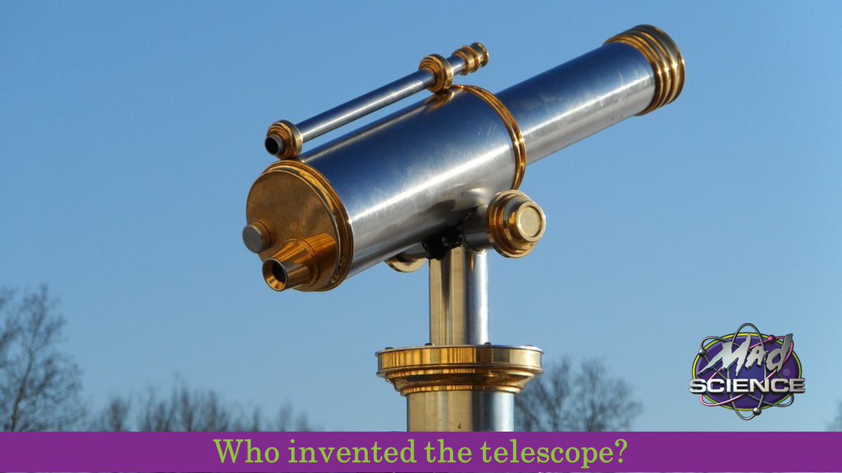 MadScienceSD's tweet photo. Who invented the telescope, or as he called it the “perspective glass”?
a) Isaac Newton
b) Galileo Galilei
c) Hans Lippershey
d) Albert Einstein https://t.co/FKuVLN6Oq0