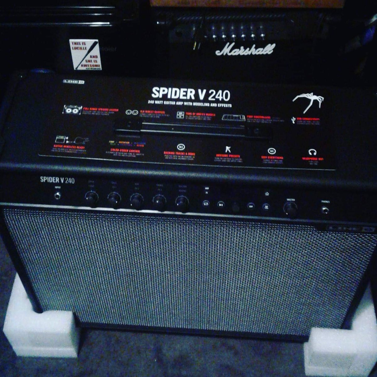 REIGNTHRASH's tweet image. New toys! @Line6  #spider #guitar #amps