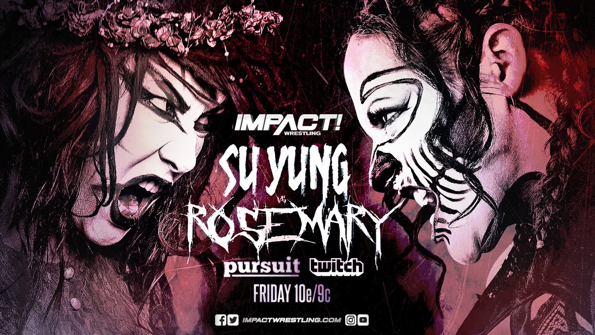 ThisIsTNA's tweet photo. We're been waiting for this match for a year.
@realsuyung vs. @WeAreRosemary THIS FRIDAY on IMPACT! #IMPACT https://t.co/rH2K68pZX9
