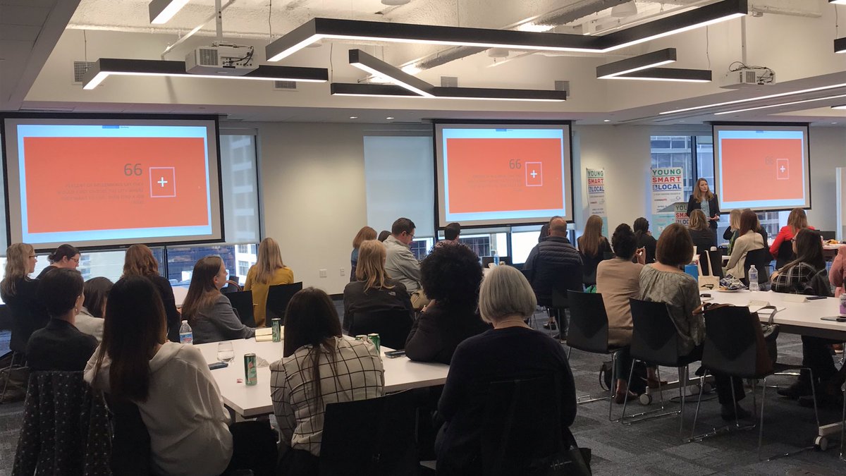 AshleyAPutnam's tweet photo. Excellent keynote on place and belonging. As someone who recently relocated, this resonates deeply.
So much of what attaches us to place is community, culture, food, and people. A stunning statistic: “48% of Americans don’t even know their neighbors names.” #youngsmartlocal https://t.co/7Hrr8K9o3K