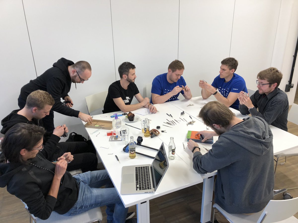 JanBleha's tweet image. #Lockpicking workshop @ImpactHubBrno #TechWeekCE