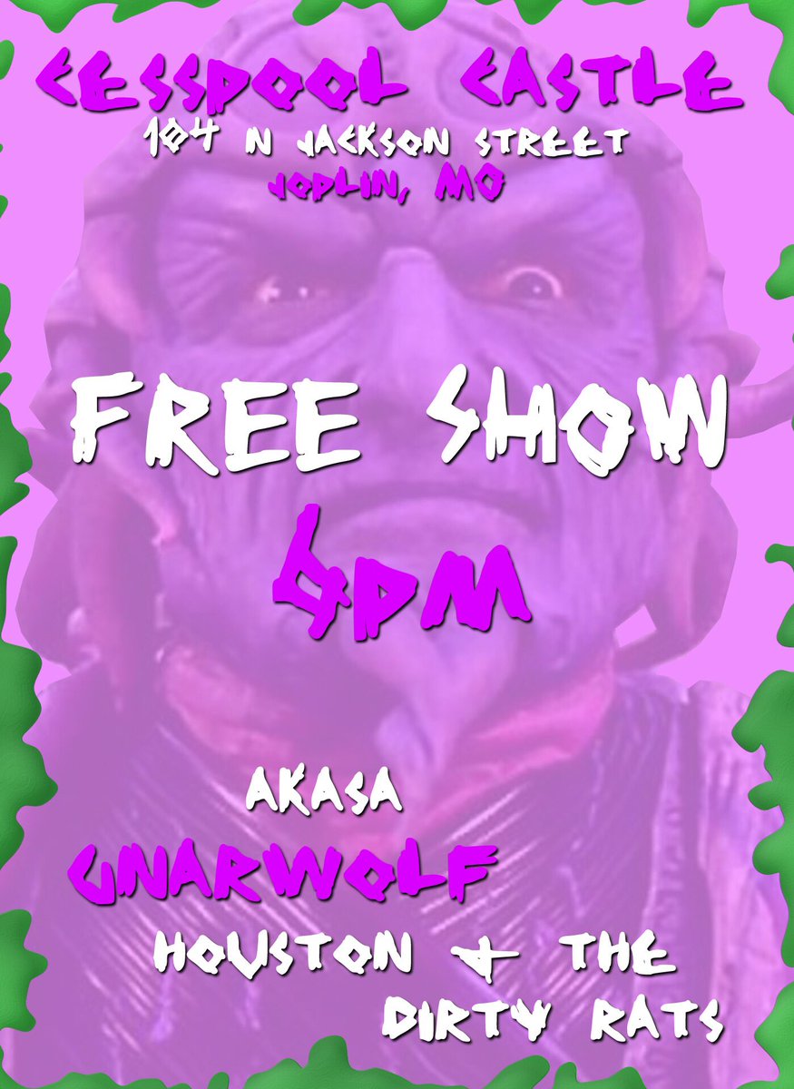 DAY 6 of the HUNGY AF tour in Joplin, MO tonight. Time to get gnar 🐺
#gnarwolf #hungyaf #tour #missouri