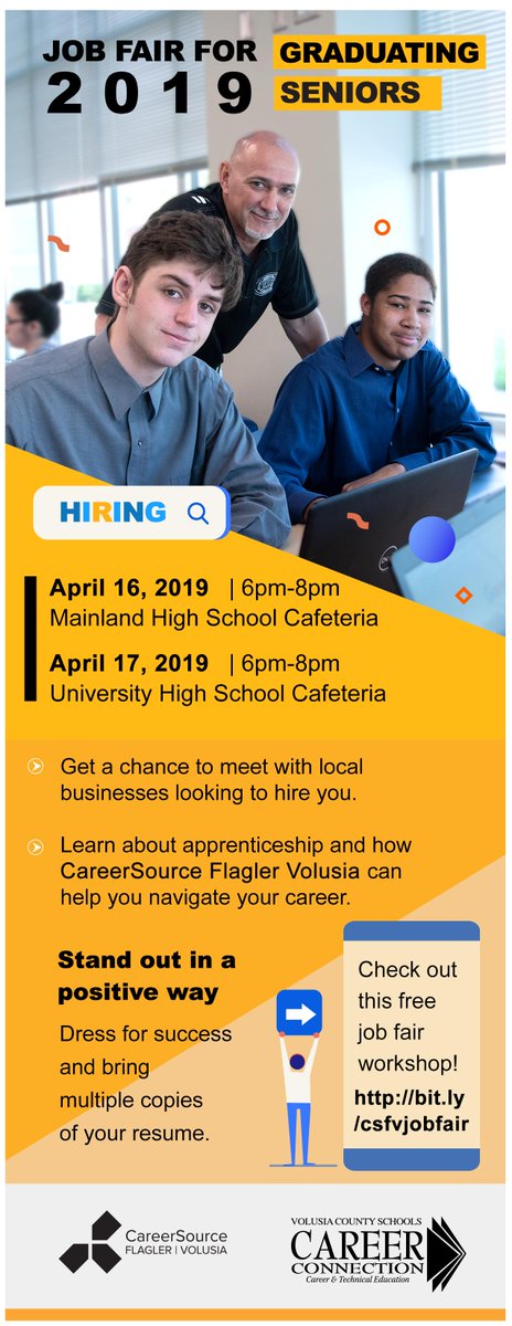 Calling all High School seniors!! Check out this job fair for graduating seniors.