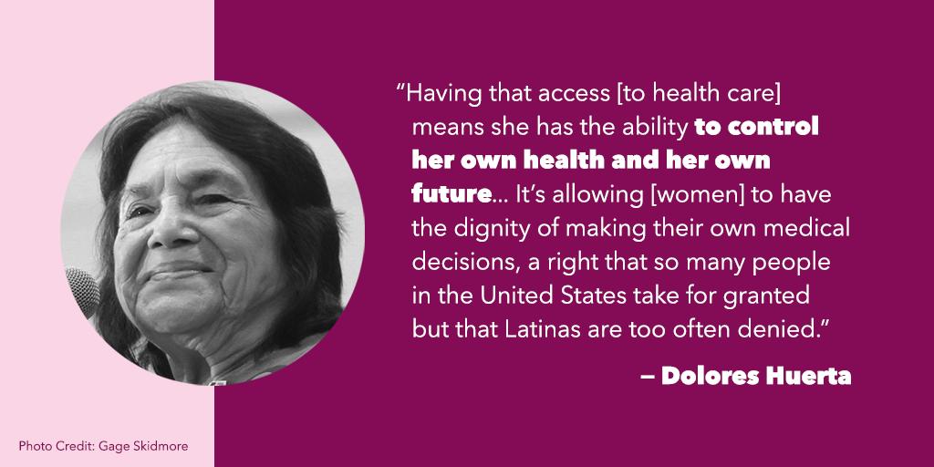 Happy Birthday, Dolores Huerta! Thank you for always being a champion for our reproductive rights and health care. 