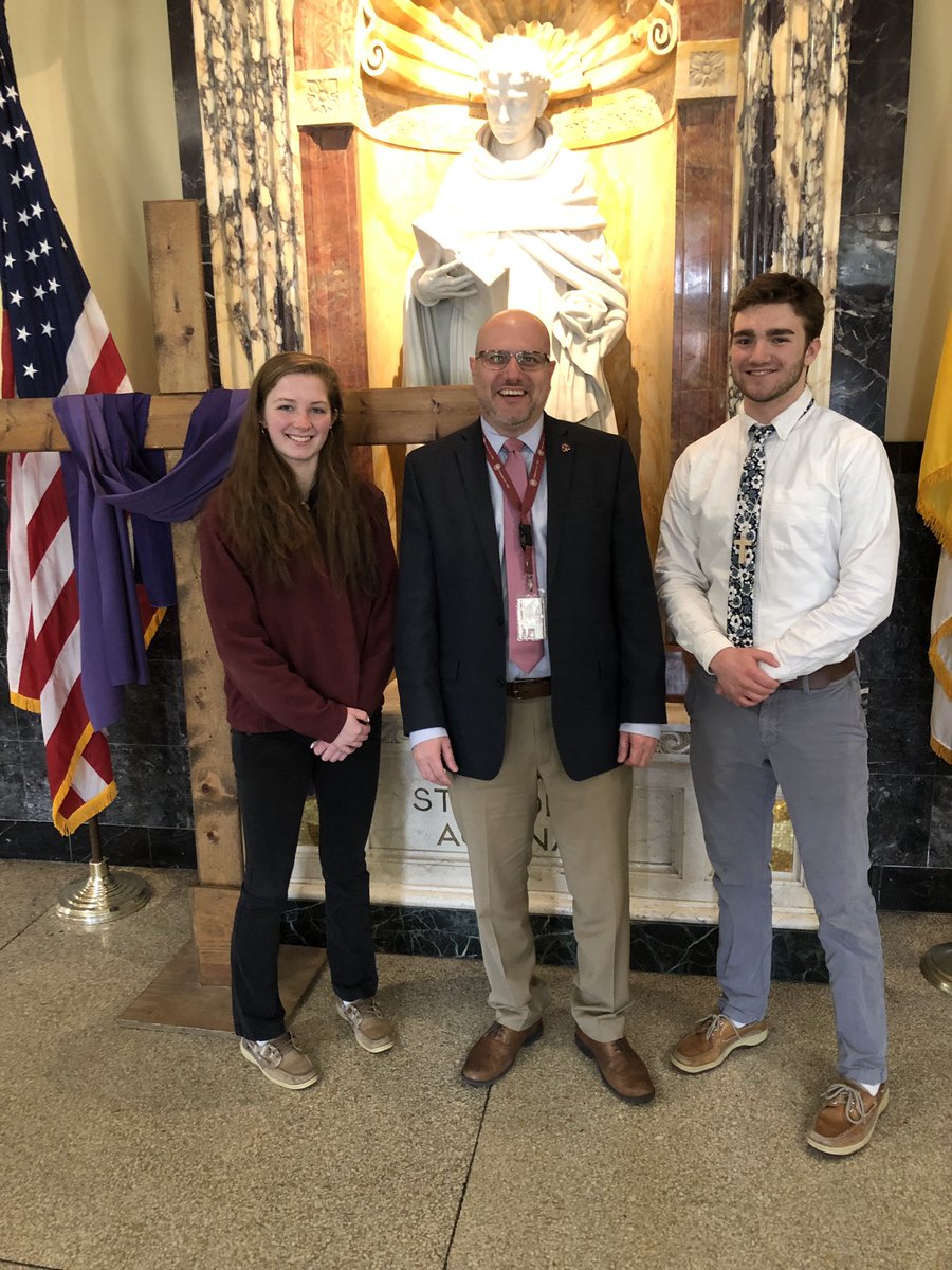 Congratulations to the AQ Class of 2019 Valedictorian Maeghan Kennard and Salutatorian Lucas Putnam. #AquinasProud #AquinasEvermore #AQTradition