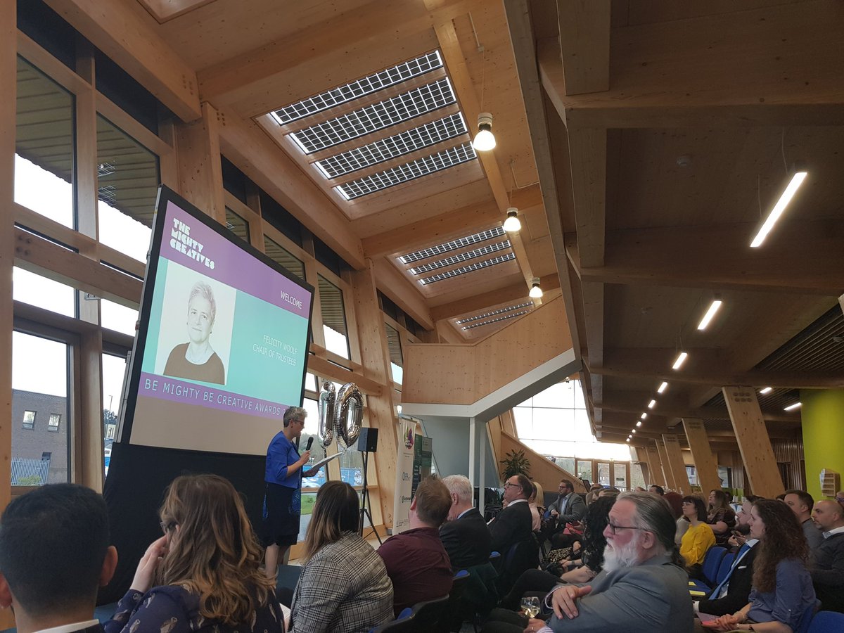 This is cool. @MightyCreatives awards 2019 in our amazing GSK building on Jubilee campus <a href="/UoNCareers/">UoN Careers</a> <a href="/UoNArts/">UoNArts</a>
