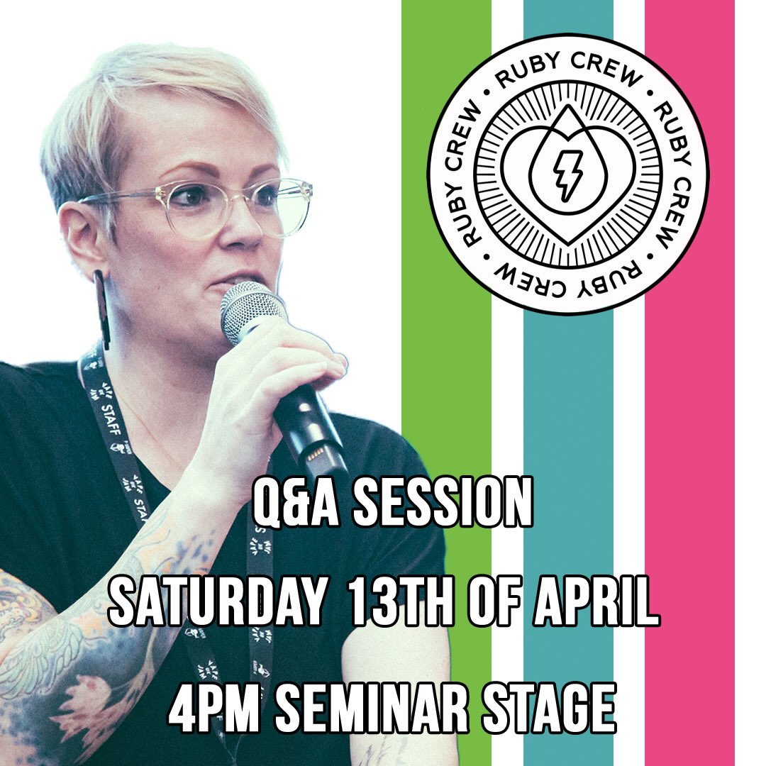 Vapejamexpo's tweet image. Don’t miss @rubyroovapes Q&amp;amp;A session at 4pm on Saturday!! #rubycrew #vapejamuk #vjuk19