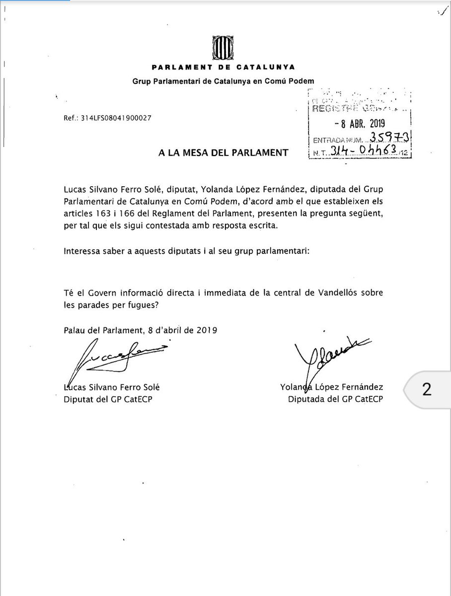 Yolanda_Lofer_'s tweet photo. Nos preocupa y mucho la Segunda fuga en el sistema de refrigeración del reactor de Vandellòs(Tarragona) en cuatro meses, nos preocupa la salud de los habitantes del @baixcamp, nos preocupa el medi #ambient, sobre esto registramos preguntas @parlamentcat 
#LaHistoriaLaEscribesTú https://t.co/Q2USOclx3T