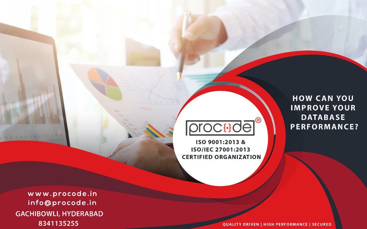 ProcodeSoftech's tweet image. You can improve your database performance by following the below steps
Improve SQL Query Performance.
Avoid Multiple Joins in a Single Query.
Eliminate Cursors from the Query.
Website: procode.in
Contact: 8341135255, 040-48514445
#Procode #Database #Innovation #ERP