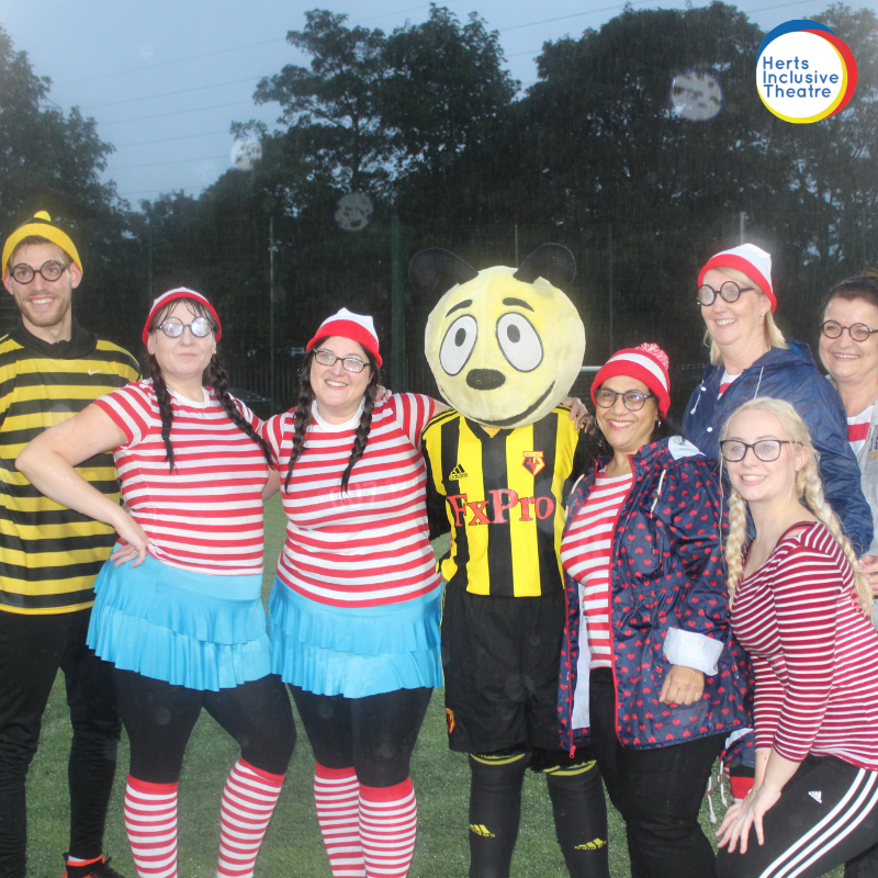 HertsInclusive's tweet photo. #Throwback to our first Big Charity Sports Event last year with Watford FC CSE Trust! Looking forward to the second one happening this June ⚽️

#hertsinclusivetheatre #watford #wfctrust #charity #fundraising #sports #wellbeing https://t.co/OfJWlMFyV0