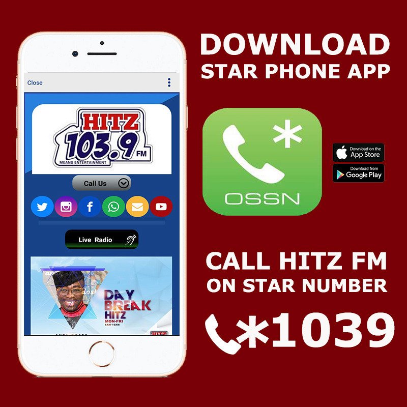 starphoneghana's tweet photo. Let's welcome @Hitz1039FM on to the Star Phone Service.

It's time for @Hitz1039FM Star Number launch.

Tune in to #DaybreakHitz with @andydosty on @Hitz1039FM for the launch.

You can also call @Hitz1039FM on their Star Number *1039 to engage them.

@gizo https://t.co/gCQwm82W1f