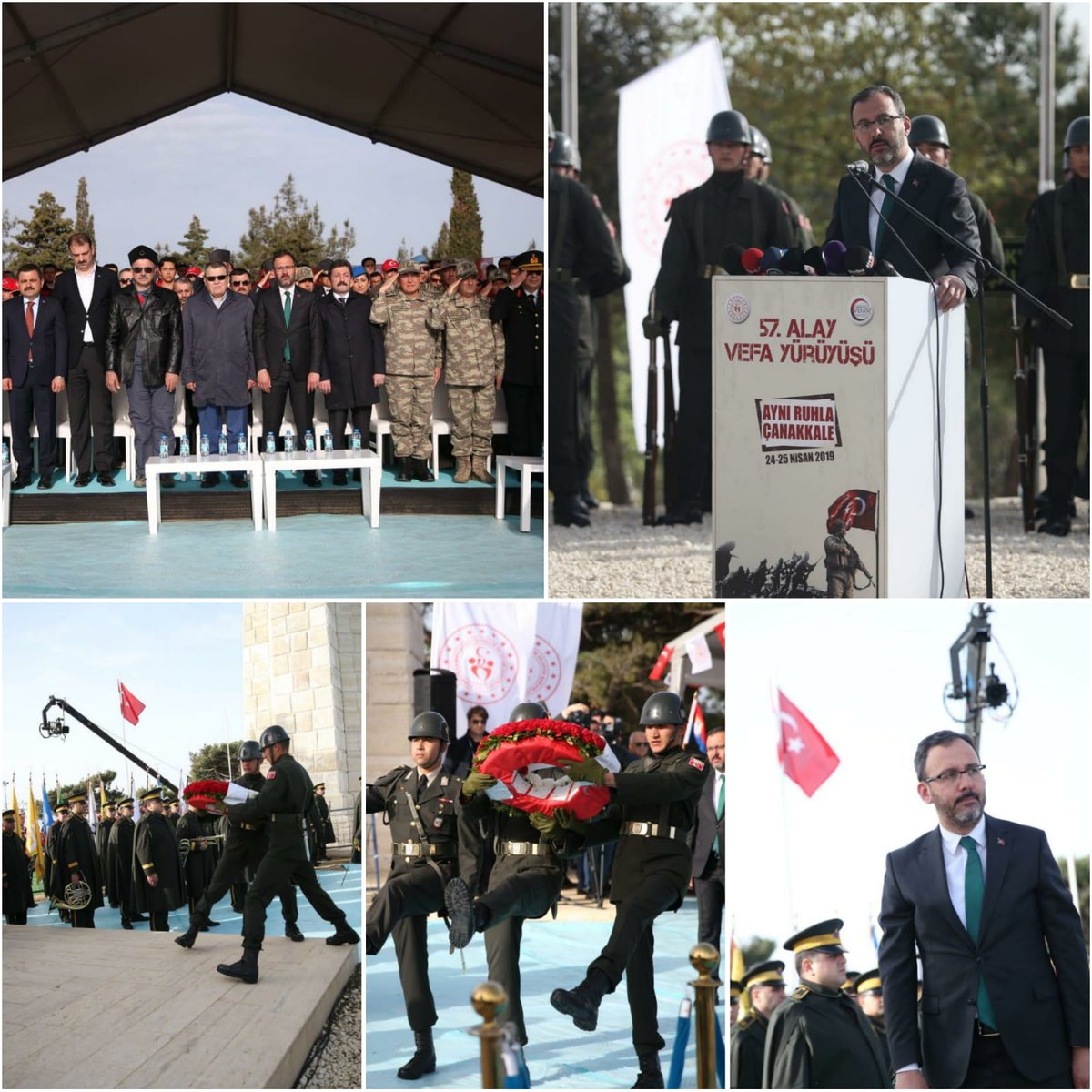 57. Alay temsili sancağının devir teslim törenini gerçekleştirdik. Gönüllerindeki vatan sevdasıyla şehadete yürüyen 57. Alay’ın kahramanlarını ve bütün şehitlerimizi bir kez daha minnetle ve rahmetle yâd ediyoruz. #AynıRuhlaÇanakkale