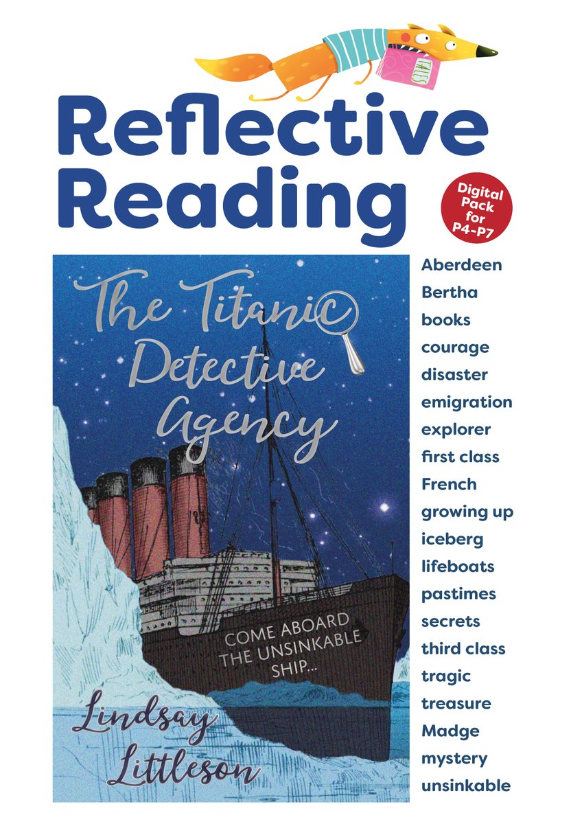 *Free Reflective Reading Pack* to accompany <a href="/ljlittleson/">lindsay littleson</a> 's fabulous new book, The Titanic Detective Agency, is *now available for download*! <a href="/cranachanbooks/">Cranachan Publishing</a> #TTDA #Titanic #reflectivereading #unsinkableship #booklaunch cranachanpublishing.co.uk/resources/ :D