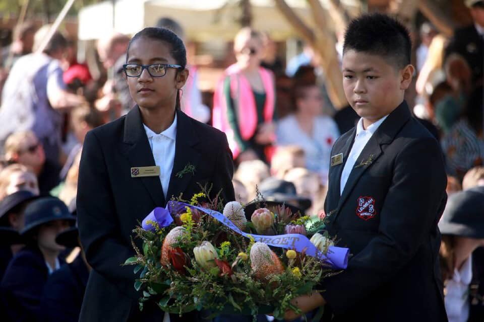 leumeah_ps's tweet photo. A huge thank you to the 25 students and their families who represented Leumeah Public School in the annual Campbelltown RSL ANZAC Day March and service this morning. Students conducted themselves in a very respectful manner and were outstanding representatives of our school. https://t.co/dm1pBritip