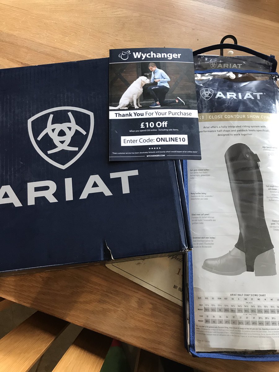 Thank you @WychangerBarton for very speedy delivery of some new boots and chaps.