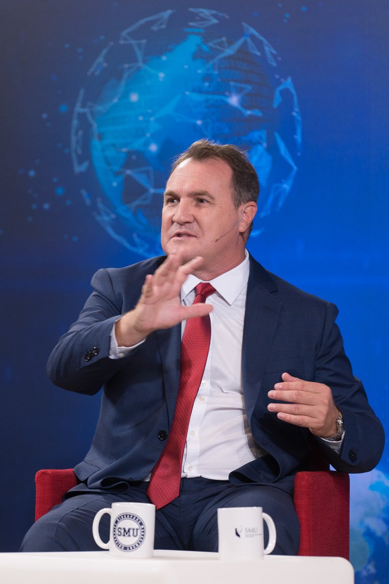 #Sustainability “is more than that. It’s the philosophy of the business.”- Matt Gray, @DSM. Watch more on bit.ly/2IzBCmD #CNAPerspectives Going Beyond ‘Green’ : How can we be truly #sustainable? Photo credit:<a href="/sgSMU/">Singapore Management University</a>