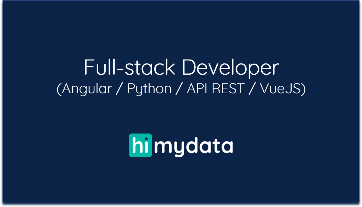 himydata's tweet image. We&apos;re hiring! 📣
 Click to apply : buff.ly/2Umbdvb  

#data #DataAnalytics #Serverless #microservices #API #datamanagement #IoT #MachineLearning #DataScientist #BigData #SophiaAntipolis #CotedAzurFrance