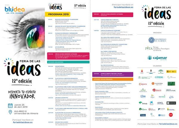 cadealmeria's tweet photo. Esta #feriadelasideas19 promete emociones fuertes, "Desayuno con Kahoot para participantes y colaboradores" con  @eabalmeria, y Coloquio con
 #emprendedores y #empresarios. Participan #AntoniaGarrido, #RamónGonzález
#YazminaDeAnchoriz y #GHBand. #FIdeasAE @ualmeria https://t.co/8jh2dcjV5j
