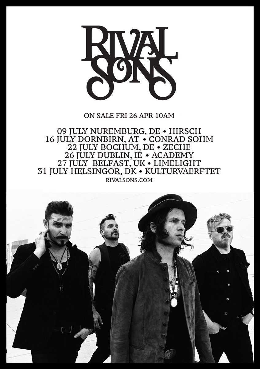 rivalsons's tweet image. Summer midweek shows announced. 
On sale tomorrow 10am 
rivalsons.com