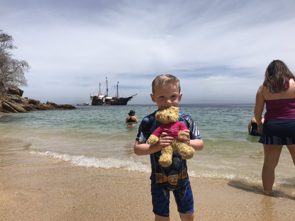 BenYorkMix's tweet photo. All happening for #TCTed on our @CruiseNorwegian #Bliss trip, he’s fought pirates, ridden a banana boat and been to a Glow Party before an early night with Eeyore #TCExperience @KingstonTravel https://t.co/UOnmtk8VvW