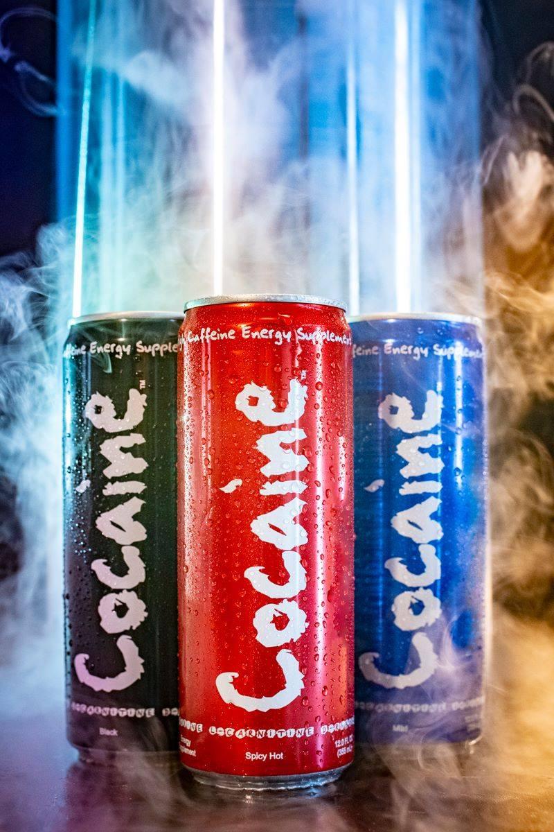 drinkcocaine's tweet image. New 12 oz sleek cans, and a new flavor; Cocaine Black! drinkcocaine.com