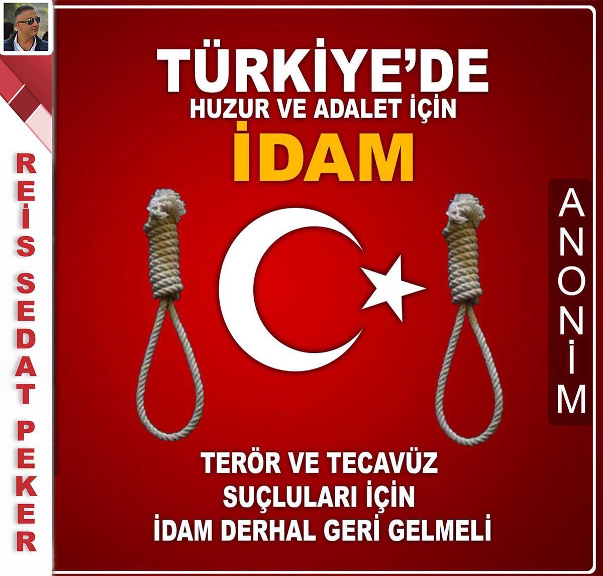 TÜRKİYE’DE HUZUR VE ADALET İÇİN İDAM

YAZNIN TAMAMI İÇİN ; sedatpeker.com/2019/04/turkiy…   #CocukSusarSenSUSMA