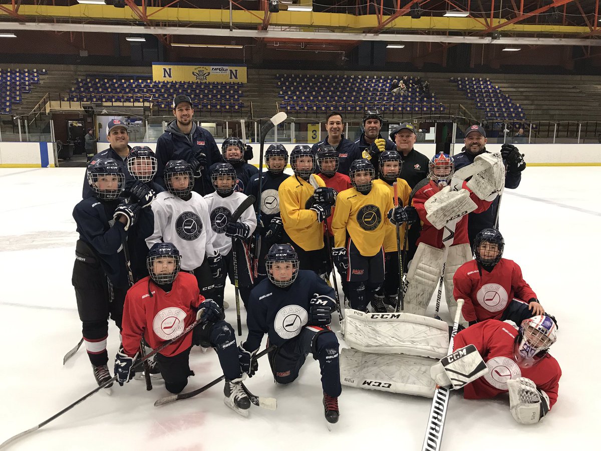 NASSelects's tweet photo. Thanks to @EdmontonOilers Alex Petrovic for joining the 2008 NAS Snipers at practice tonight. Alex is a NAS alumni as he played in the NAS program for 5 seasons! #NASPRIDE https://t.co/SdUaSkeoji
